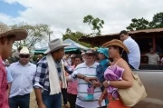Feria agropecuaria en Tame, Arauca: Gobernado de Arauca en la Feria.